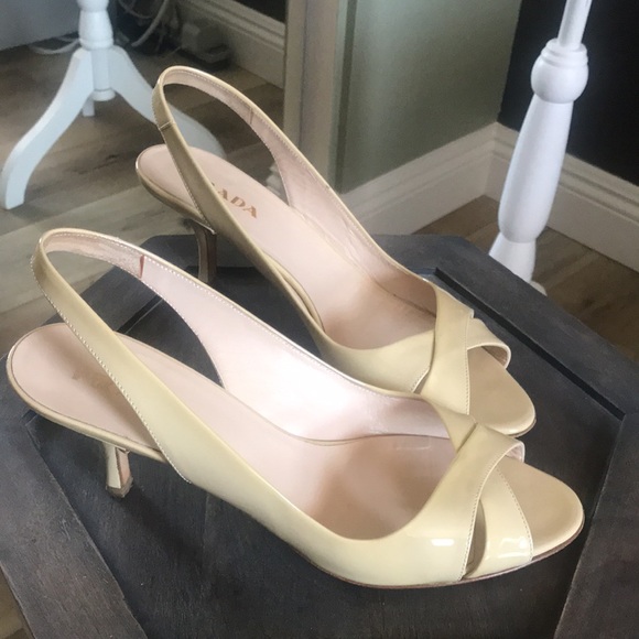 Prada Shoes - 🔥Prada - slingback heels, worn 3x